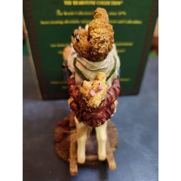 Boyds Bears Bearstone Collection figurine titled "Pop Pop with Chrissy...Giddy U - Picture 4 of 5